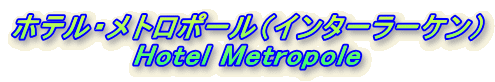 zeEg|[iC^[[Pj
Hotel Metropole
